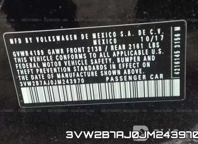 3VW2B7AJ0JM243970 фото 10
