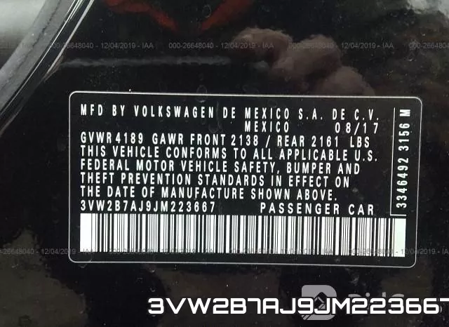 3VW2B7AJ9JM223667 фото 10