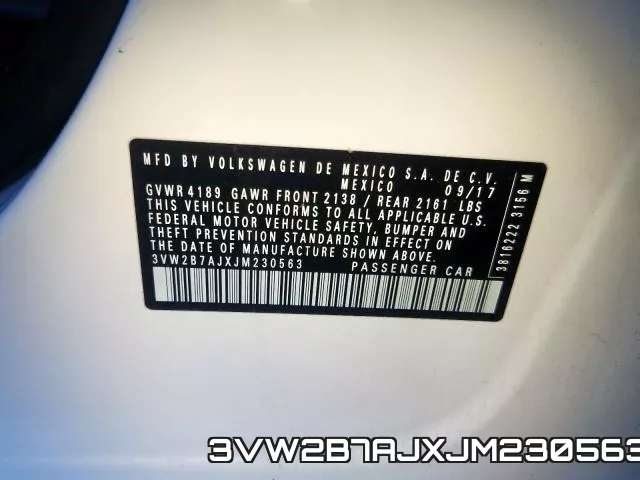 3VW2B7AJXJM230563 фото 2