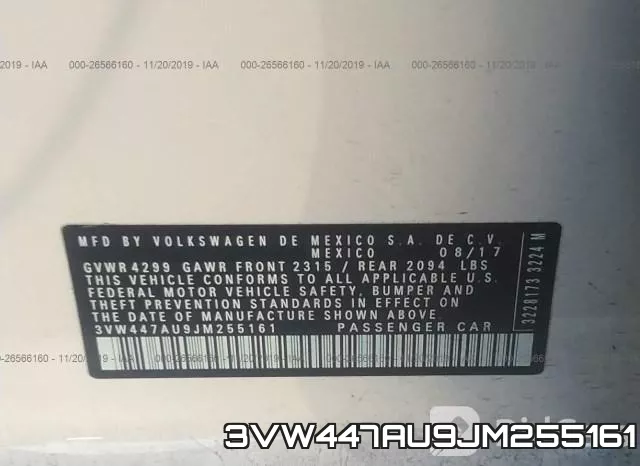 3VW447AU9JM255161 фото 10