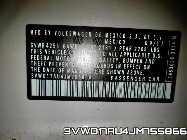 3VWD17AU4JM755866 фото 2