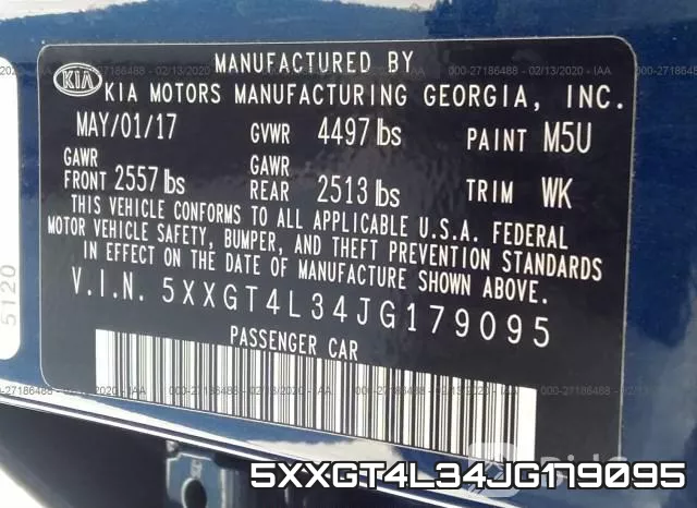5XXGT4L34JG179095 фото 10