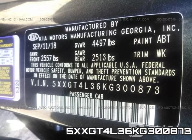 5XXGT4L36KG300873 фото 10