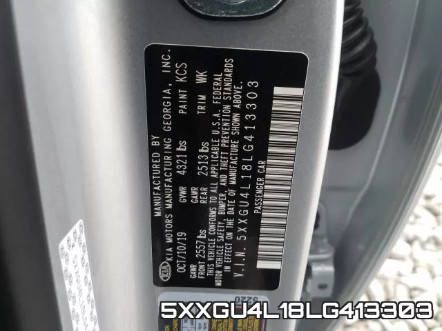5XXGU4L18LG413303 фото 2