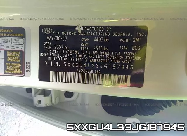 5XXGU4L33JG187945 фото 10