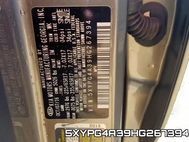 5XYPG4A39HG267394 фото 2