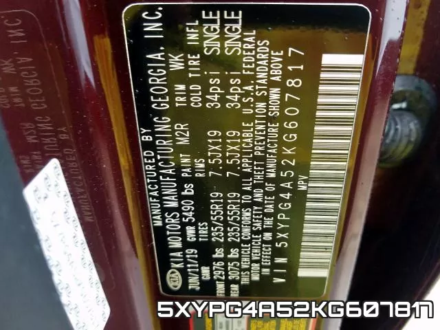 5XYPG4A52KG607817 фото 2