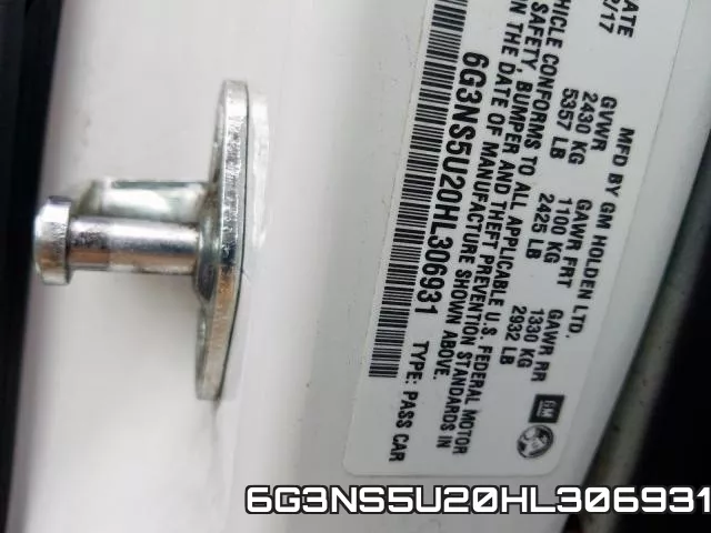 6G3NS5U20HL306931 фото 2