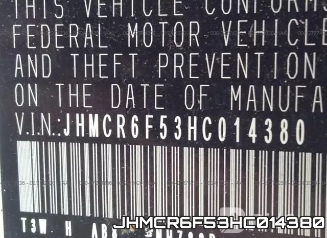 JHMCR6F53HC014380 фото 10
