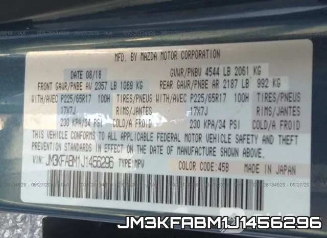 JM3KFABM1J1456296 фото 10