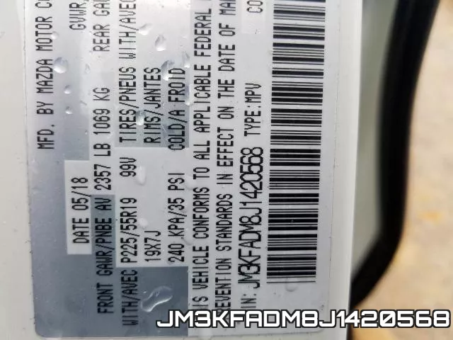 JM3KFADM8J1420568 фото 2