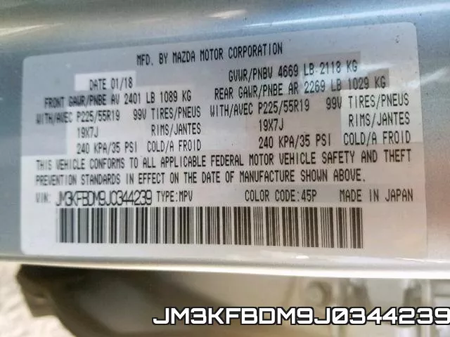 JM3KFBDM9J0344239 фото 2