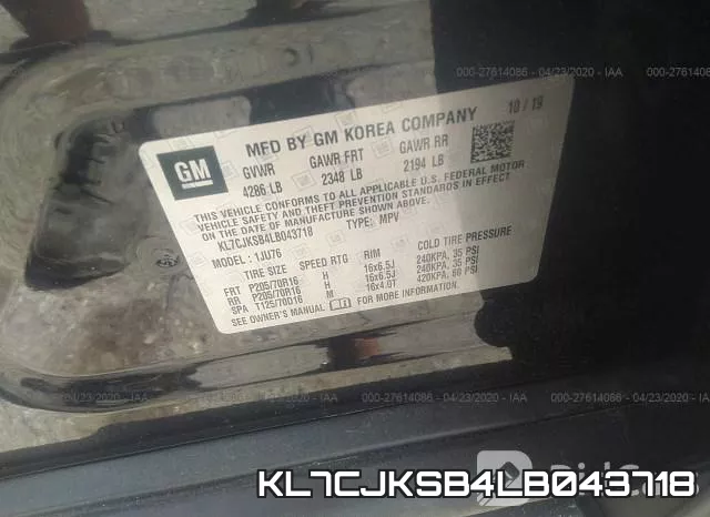 KL7CJKSB4LB043718 фото 10