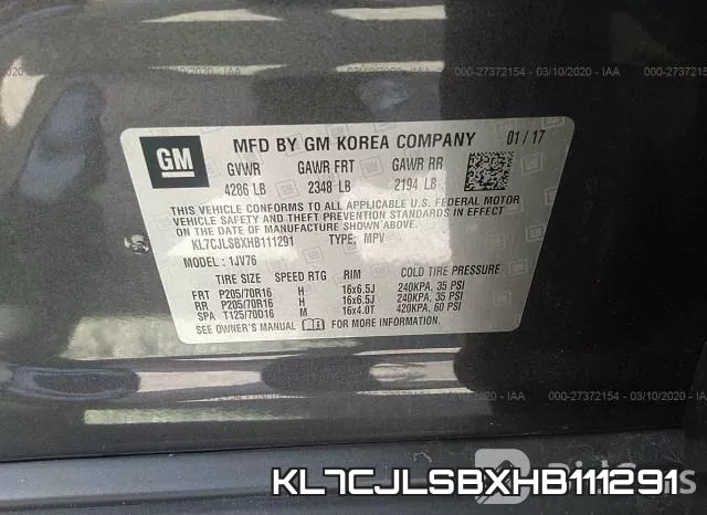 KL7CJLSBXHB111291 фото 10