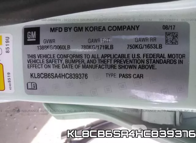 KL8CB6SA4HC839376 фото 10