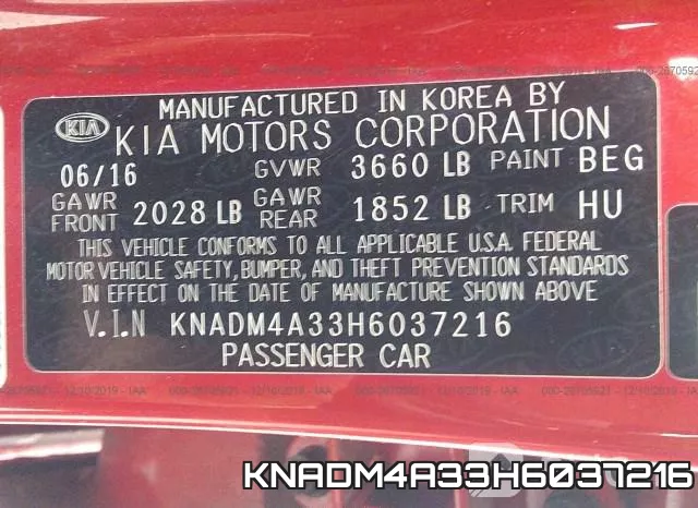 KNADM4A33H6037216 фото 10