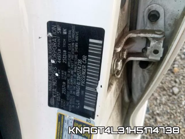 KNAGT4L31H5174738 фото 2