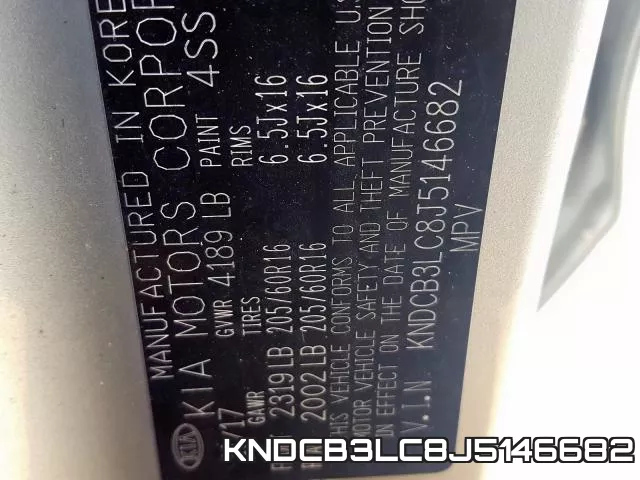 KNDCB3LC8J5146682 фото 2