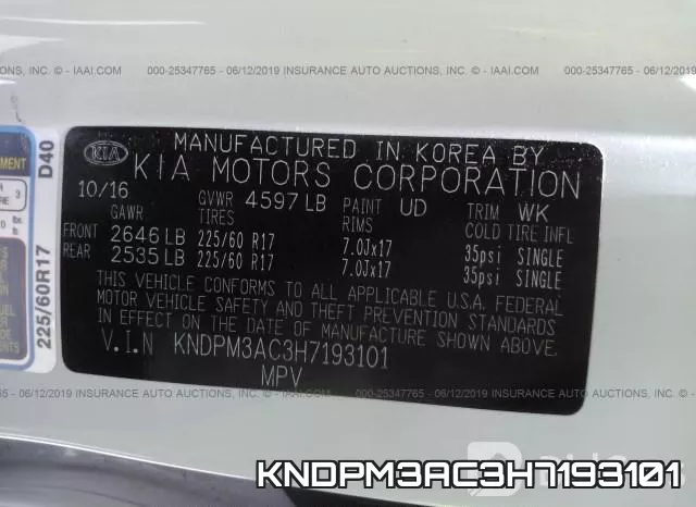 KNDPM3AC3H7193101 фото 10