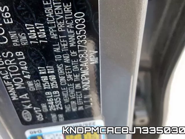 KNDPMCAC8J7335030 фото 2