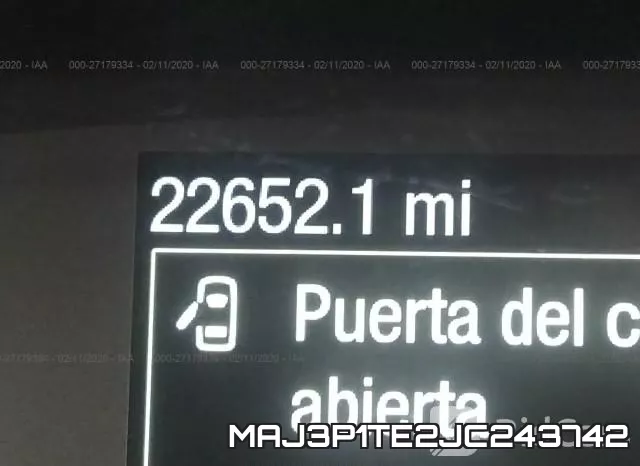 MAJ3P1TE2JC243742 фото 8