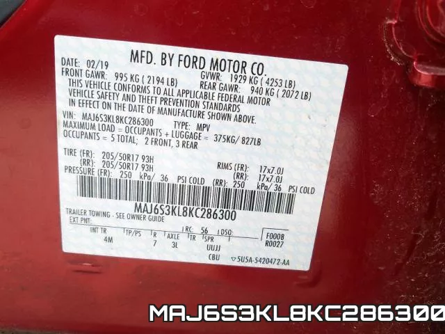 MAJ6S3KL8KC286300 фото 2