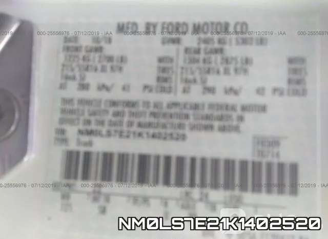 NM0LS7E21K1402520 фото 10