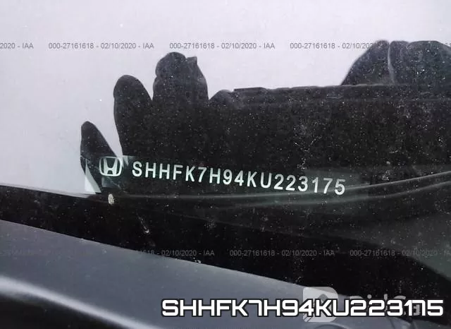SHHFK7H94KU223175 фото 10