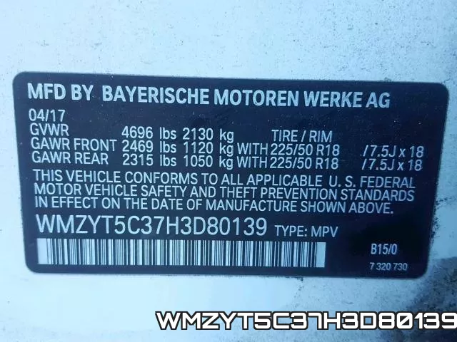 WMZYT5C37H3D80139 фото 2