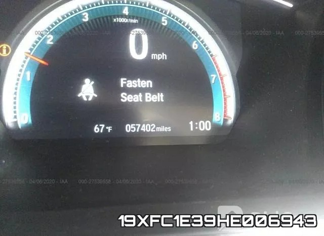 19XFC1E39HE006943 фото 8