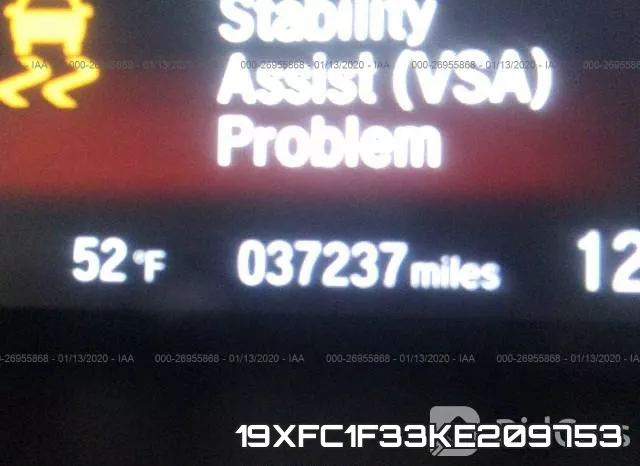 19XFC1F33KE209753 фото 8