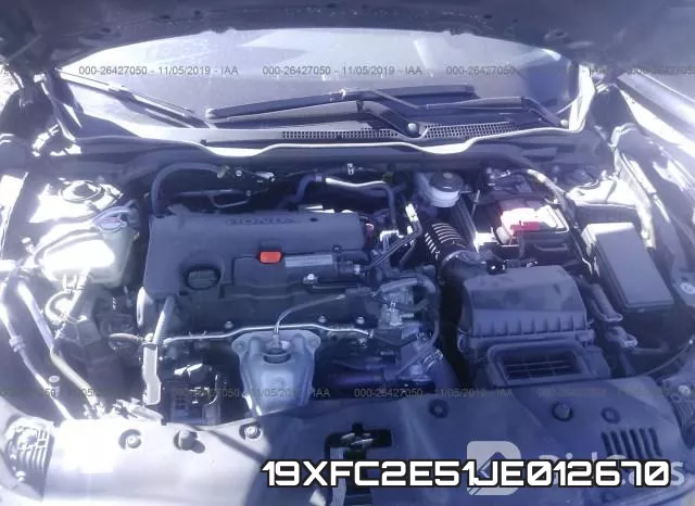 19XFC2E51JE012670 фото 2