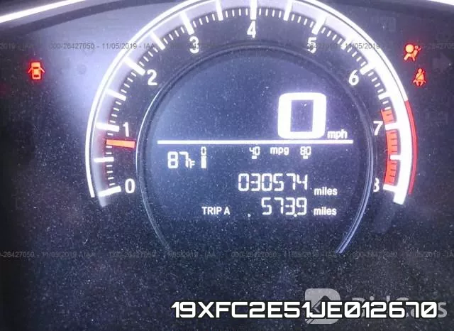 19XFC2E51JE012670 фото 8