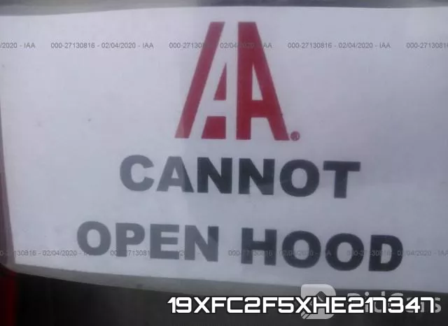 19XFC2F5XHE217347 фото 2