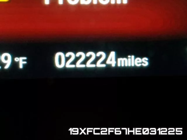 19XFC2F67HE031225 фото 9