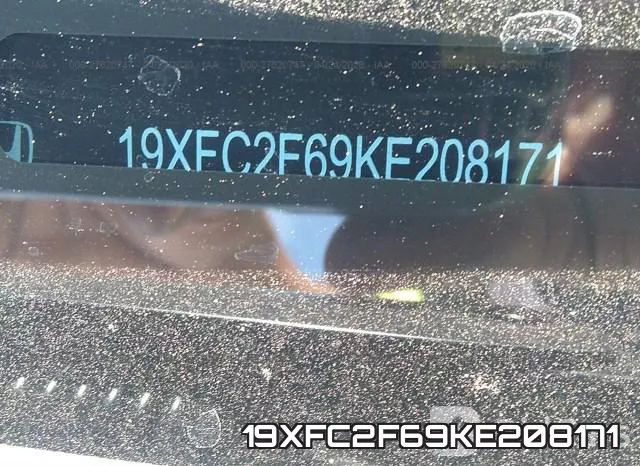 19XFC2F69KE208171 фото 10