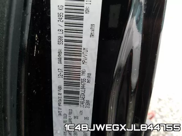 1C4BJWEGXJL844755 фото 2