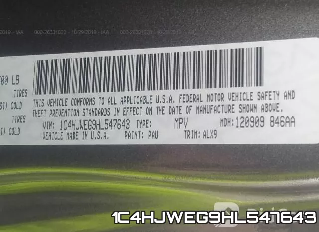 1C4HJWEG9HL547643 фото 10