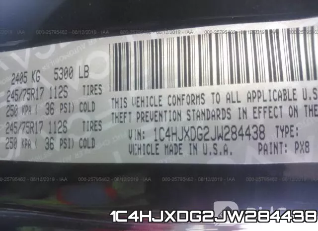 1C4HJXDG2JW284438 фото 10