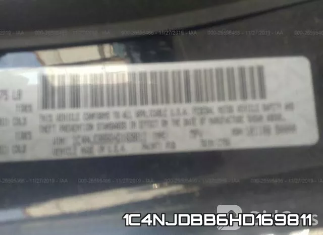 1C4NJDBB6HD169811 фото 10