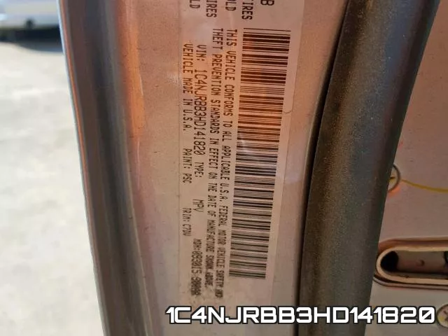 1C4NJRBB3HD141820 фото 2