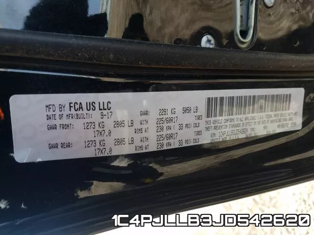 1C4PJLLB3JD542620 фото 2