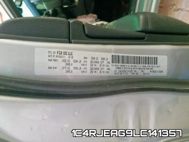 1C4RJEAG9LC141357 фото 2