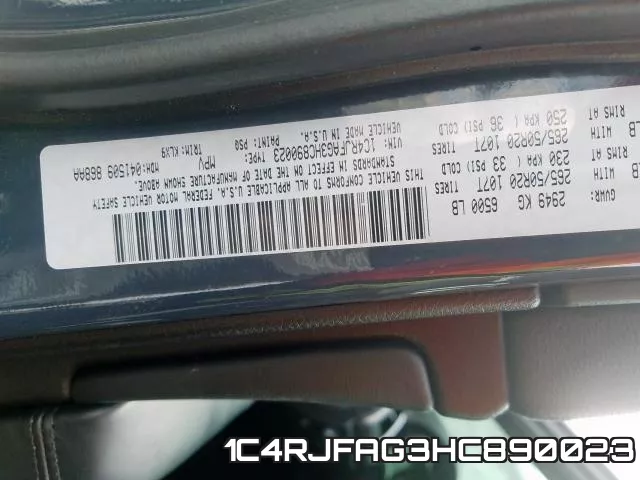 1C4RJFAG3HC890023 фото 2