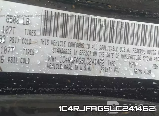 1C4RJFAG5LC241462 фото 10