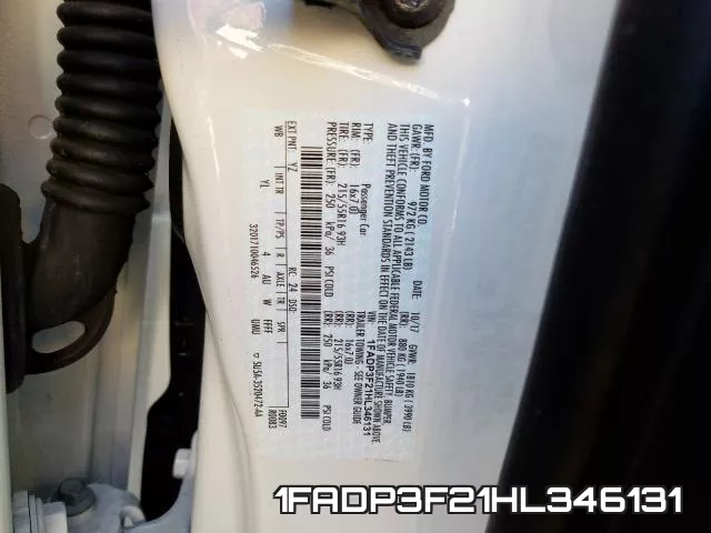1FADP3F21HL346131 фото 2