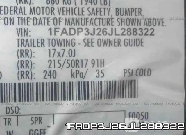 1FADP3J26JL288322 фото 10