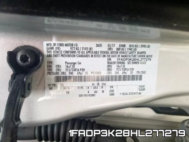 1FADP3K28HL277279 фото 2