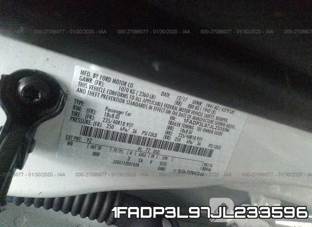 1FADP3L97JL233596 фото 10