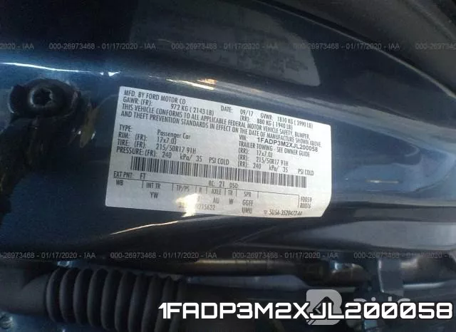 1FADP3M2XJL200058 фото 10